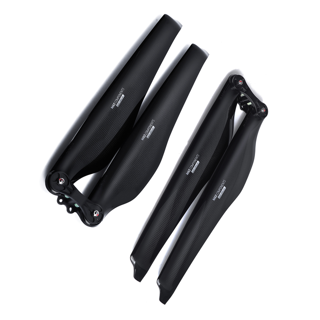 FLUXER 26.2x8.5in Quiet Drone Props Low Noise Carbon Fiber Folding Propeller for Multirotor Drone UAV