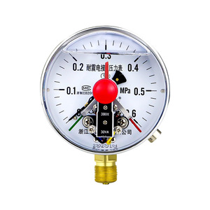 Customized supply of YNXC100 shock-resistant electric contact pressure <b>gauge</b>, 30VA magnetic-assisted shock-resistant oil - Product Image 1