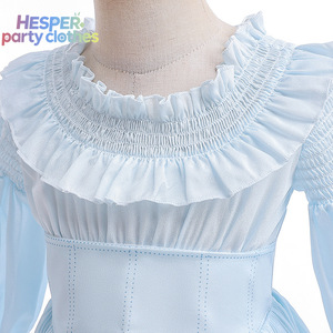 HESPER Movie Costumes Sweet Style Paired With Pink <b>Headbands</b> Children Clothing <b>Halloween</b> Cosplay Mermaid Princess Girls Dresses - Product Image 3