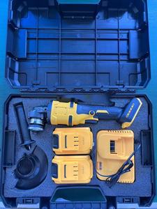 Alat tukang kayu Lithium isi ulang, Set alat kombinasi kunci pas tanpa kabel Gerinda sudut elektrik tanpa sikat kuning - Product Image 4