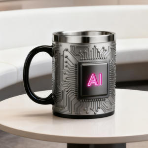 Taza de acero inoxidable con diseño temático de tecnología creativa transfronteriza, modelo de chip, para café, cerveza, o como souvenir de película. - Product Image 3