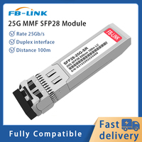 FB 링크 SFP28 25G 850nm 100m SR 듀플렉스 LC 광학 송수신기 모듈 25GBase 광섬유 장비 주니퍼 시스코와 호환 가능