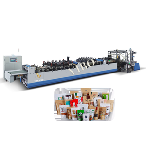 Máquina de fabricación de bolsas de pie con sellado de tres lados completamente automática BOPP PE PET papel sellado automático máquina de bolsas con cremallera para alimentos - Product Image 1