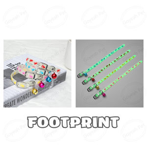 <span class=keywords><strong>Collar</strong></span> luminoso de silicona para gato, <span class=keywords><strong>Collar</strong></span> fluorescente con campana para gato - Product Image 4