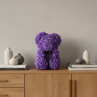 Ours en peluche en mousse PE Rose Ours pour cadeau de Noël Rose Ours Cadeau avec Rose Ours Cadeau de Saint Valentin