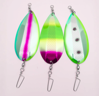 Vente en gros OEM Jet Dodgers Leurre cuillère de pêche en acier inoxydable à effet flottant pour la pêche en mer, en lac, en bateau, pour le bar, le saumon, le thon, la truite