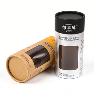 Boîte cylindrique en papier kraft premium avec fenêtre de présentation, personnalisable, pour emballage de cosmétiques et de parfums - Product Image 6
