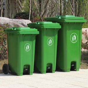 פלסטיק פח אשפה יכול יצרן 240l 120l פח אשפה נייד יכול להיות תוף פסולת רפואית ופחי אשפה פלסטיק - Product Image 1