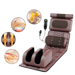 Tapis de massage corporel complet avec chaleur, masseur dorsal avec 10 moteurs vibrants, matelas de massage pliable avec masseur <span class=keywords><strong>pour</strong></span> <span class=keywords><strong>les</strong></span> <span class=keywords><strong>pieds</strong></span> - Product Image 1
