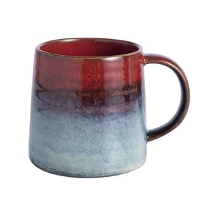 Aamzon Top Seller Kiln Change Retro Coffee Water Tea Cup Taza Macetas Ceramica Porcelain Set Ceramic Mug