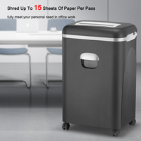 Trituradora de Papel para Oficina CM-1535, 15 Hojas, Corte Super Micro, Contenedor de 31L, Alta Capacidad, P7