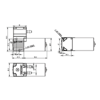 Pompe à diaphragme miniature Kamoer ELP02 12V/24V DC 600ml à tête unique avec moteur à balais pour instruments analytiques/échantillonnage/distribution