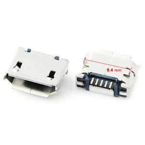 Conector MicroUSB hembra, espaciado de pines de 5.9mm, 6.4mm, 7.2mm, interfaz de carga de datos para PCB - Product Image 5