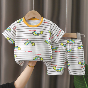 High Quality 2024 Summer <strong>Kids</strong> <strong>Cartoon</strong> <strong>T</strong>-<strong>shirt</strong> and Denim Short Jeans 2pcs Clothing Set - Product Image 4