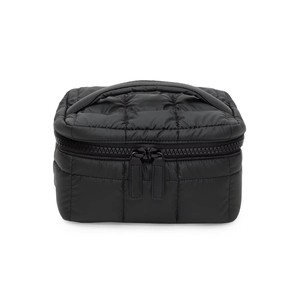 Nouvelle trousse de maquillage imperméable de grande capacité avec logo personnalisé pour femmes, trousse de maquillage matelassée brillante à plusieurs poches pour femmes - Product Image 2