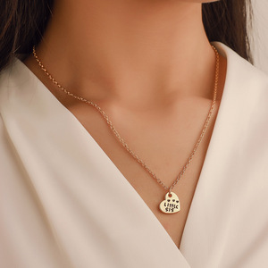 Ensemble de 3 colliers meilleurs amis collier mère et fille collier en forme de cœur vente en gros de bijoux pour femmes en alliage de zinc <span class=keywords><strong>à</strong></span> la mode - Product Image 2