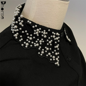 여성용 화이트 칼라 목걸이 탈착식 페르시 칼라 탈착식 액세서리 피터 팬 칼라 - Product Image 4