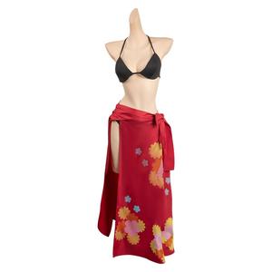 Nuevo Traje de Baño Largo de una Pieza con Estampado de Flores para Mujer, Disfraz de Anime de <span class=keywords><strong>Nami</strong></span>, Sexy, para Adultos, Vestido de Fiesta de Halloween - Product Image 5