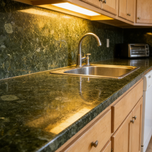 Losas de Granito Esmeralda Perla Natural Pulida Moderna de Primera Calidad, Cortadas a Medida, Duraderas para Cocina, Baño y Exteriores - Product Image 4