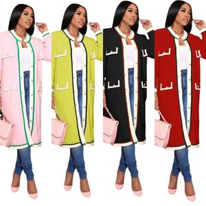 Cárdigan de Invierno para Mujer, Suéter Tejido Cálido, Chaqueta con Bordado, Cárdigan de Punto a la Moda, Abrigo de Estilo Francé<span class=keywords><strong>s</strong></span>, Suéteres Holgados Elegantes - Product Image 1