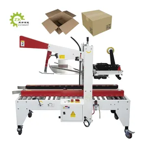ZXSMART Fully Automatic Flap Fold Paper Carton Box Case Sealer Sealing Machine