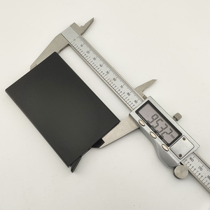 Portefeuille <span class=keywords><strong>porte</strong></span>-cartes <span class=keywords><strong>rigide</strong></span> personnalisé avec logo, prix le plus bas, pour <span class=keywords><strong>homme</strong></span> et femme, fin, en aluminium, avec blocage RFID - Product Image 4