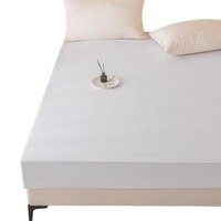 Drap-housse imperméable en polyester pongé pour hôtels, plusieurs couleurs, literie domestique, vente en gros usine