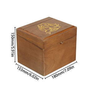 Manufacturer Competitive Price Wood <strong>Recipe</strong> <strong>Box</strong> Pine Wood <strong>Recipe</strong> Boxes with Cards and Dividers - Product Image 6