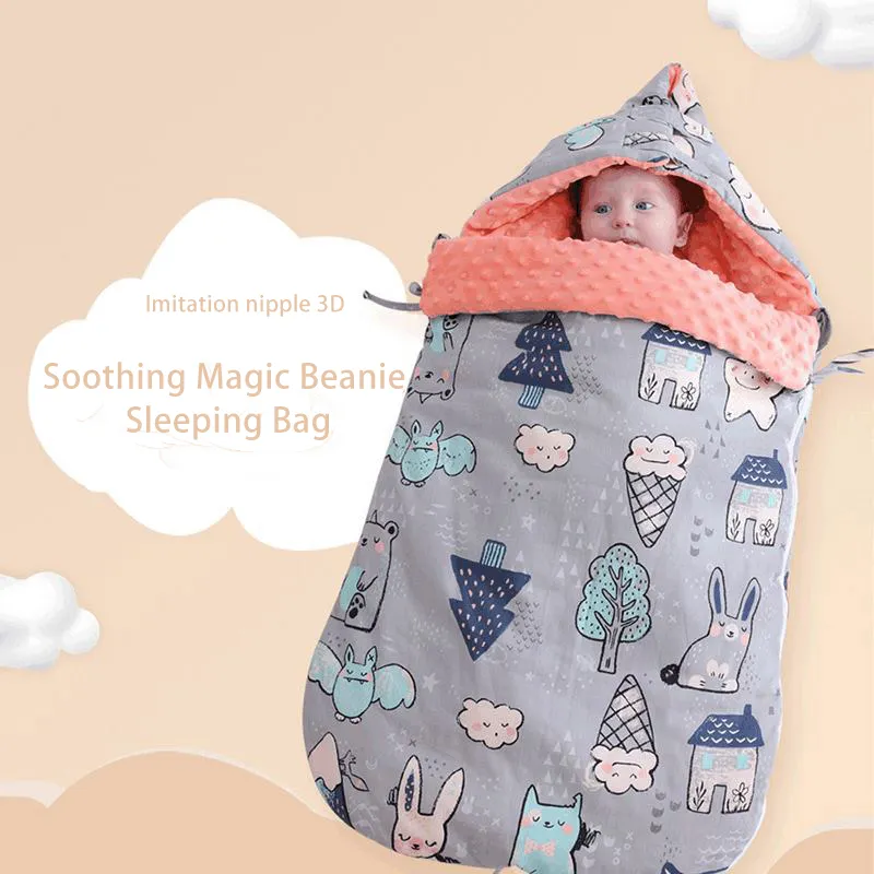 New Style Newborn Swaddling Clothes Fancy Color Baby Beanie Blanket Sleeping Bag