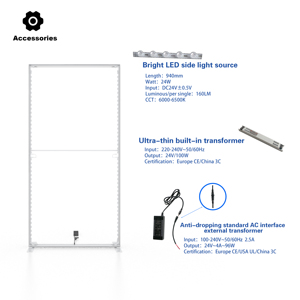 Led <strong>Display</strong> <strong>Board</strong> <strong>Light</strong> Box Slim Frameless Advertising Lightbox Led Lightbox <strong>Display</strong> - Product Image 5