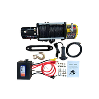 Treuil électrique 4000 lb 1200 W avec télécommande, 12 V, câble en acier inoxydable de 4 mm, quad, ATV, remorque, camion, bateau, 15 m
