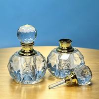 Botol Parfum Vintage Berbentuk Hati dengan Desain Bunga Berhiaskan Rhinestone untuk Dispenser Parfum
