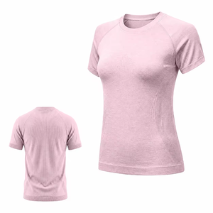 <strong>Marino</strong> <strong>Wool</strong> Acrivewear T-shirt Seamless Knit Top O-Neck Breathable Natural Stain Quick-drying Soft <strong>Base</strong> <strong>Layer</strong> for Men and Women - Product Image 1