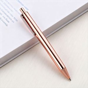 Rose <b>Gold</b> and Silver High-End Metal Ballpoint With Logo Elegant Signature Custom <b>Pen</b> Suitable for Corporate Gifts - Product Image 4