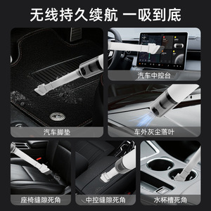 Car <b>Vacuum</b> Cleaner Mini <b>Handheld</b> Portable Rechargeable 6000Pa Suction 50000rpm Motor 0.5L Capacity - Product Image 4