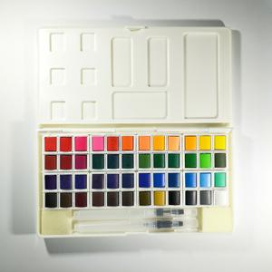 Peintures à l'aquarelle solides en 12/24/36/48 couleurs - Product Image 1