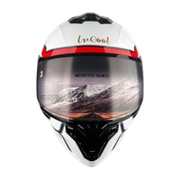 Casque de moto LVCOOL LV115 certifié DOT en ABS, à visière relevable, avec fermeture rapide et double visière - Amélioration de la version d'origine - Vente en gros usine