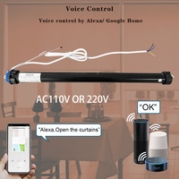 Motor para Persiana Enrollable Inalámbrico Tuya ZigBee, Motor Tubular Eléctrico de 35 mm, Batería Recargable por USB para Persianas de Ventanas Grandes