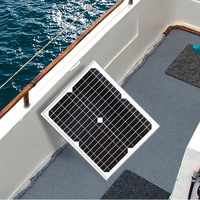 Kit de panneaux solaires 20W 12V, chargeur de batterie solaire étanche pour bateau, voiture, camping-car, moto, marine, automobile