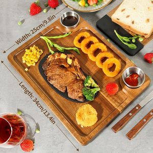 Tabla <span class=keywords><strong>de</strong></span> servir <span class=keywords><strong>de</strong></span> madera <span class=keywords><strong>de</strong></span> acacia para uso familiar, muy vendida, con 2 cuencos, ideal para regalos <span class=keywords><strong>de</strong></span> despedida <span class=keywords><strong>de</strong></span> soltera y bodas. - Product Image 5