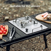 Rechteckiger Tragbarer Outdoor-Klapptisch mit Eierkarton-Platte aus Aluminium, Höhenverstellbarer Taktischer Grill- und Campingtisch