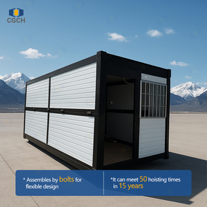 CGCH Casa Contenedor Plegable Tipo Sándwich <span class=keywords><strong>X</strong></span> de 20 pies con Acabado Negro, Casa Contenedor Plegable Prefabricada - Product Image 5