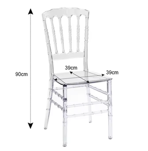 Sedia Napoleon Trasparente FYZK, Ordine all'Ingrosso 100 Pezzi, Impilabile in Policarbonato, per Matrimoni ed Eventi, Noleggio Arredamento OEM - Product Image 4