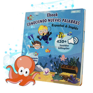 Libro de sonido interactivo para niños español inglés Abc aprendizaje tablero parlante impresión de libros - Product Image 6