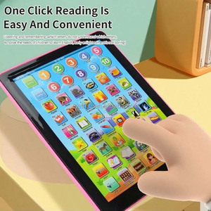 Imagen bilingüe letras del <span class=keywords><strong>alfabeto</strong></span> tableta juego interactivo Pad Pc juguetes educativos Abc máquinas de aprendizaje tableta para niños pequeños - Product Image 3