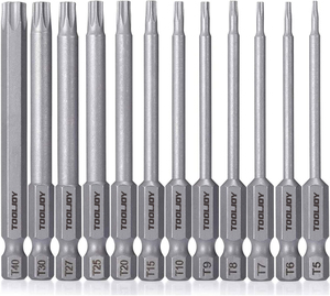 Tooljoy Bộ đầu T6 T7 T8 T9 T10 T11 T25 T30 T35 T40 Torx an ninh chống giả mạo mũi khoan - Product Image 2