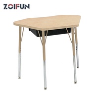 Meubles d'école modernes pour bibliothèque, table d'étudiant avec chaise et bureau intégrés avec tiroir pour la lecture