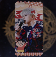 Carte de vœux en carton personnalisée avec impression recto-verso, papier holographique scintillant, pour billets de cinéma, de voyage, K-Pop et photos – Vente en gros