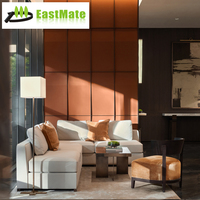 Ensemble de canapés haut de gamme pour espaces publics d'hôtels et appartements modernes, canapé d'angle en tissu de luxe léger italien, table basse durable et personnalisable