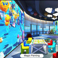 Salle de jeux numérique immersive pour enfants Zhuowei, jeux de projection interactive au sol et au mur avec aménagement personnalisé et ensemble d'équipement complet